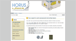 Desktop Screenshot of horuslaser.com